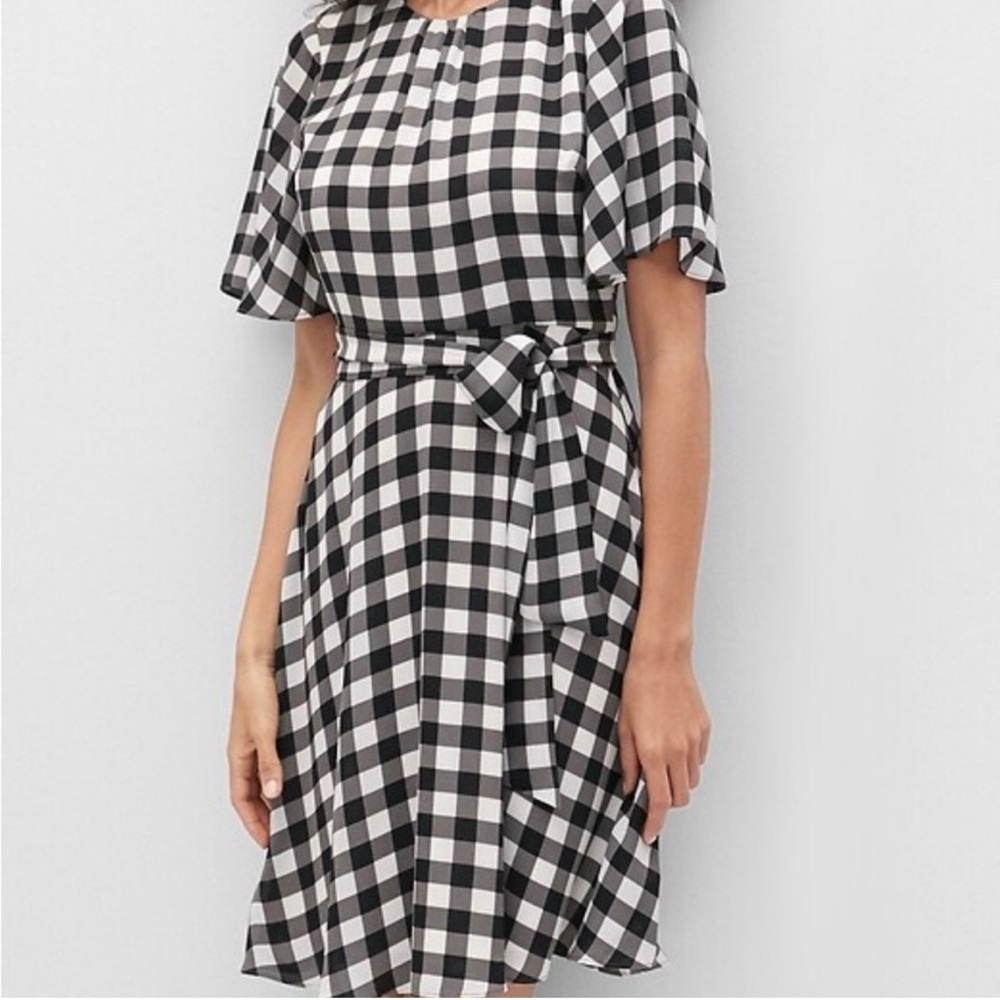 Banana Republic Gingham Plaid Dress NWOT